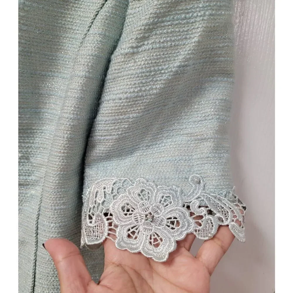 Mioni Rosa Rhinestone Tweet Mini Dress M - Picture 7 of 11